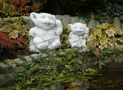 Troll 18cm Skulptur Design Figur Statue Garten Dekorative Figuren Statuen